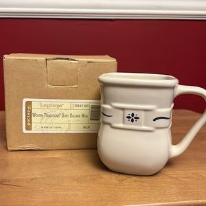 Longaberger Woven Traditions Soft Square Mug NEW